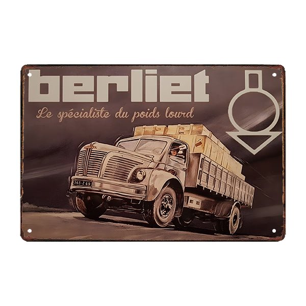 plaque-metal-berliet plaque métal berliet