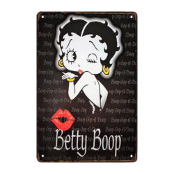plaque métal betty boop