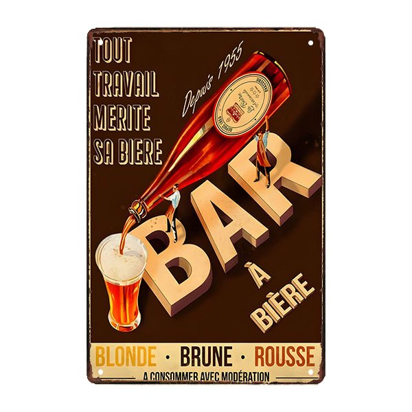 plaque-metal-bieres plaque métal bières