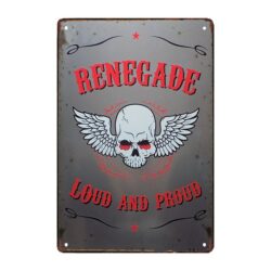 plaque métal bikers