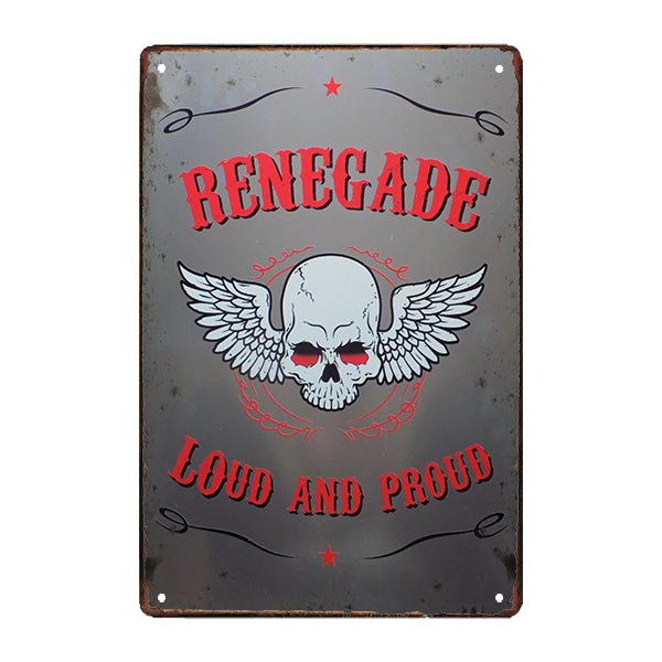 plaque-metal-bikers plaque métal bikers