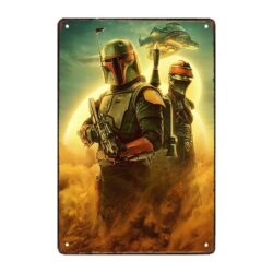 plaque métal boba fett