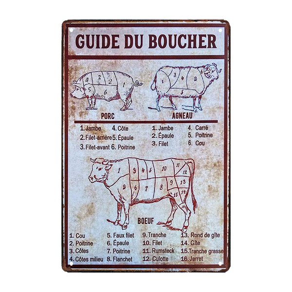 plaque-metal-boucherie plaque métal boucherie
