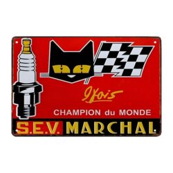 plaque métal bougie marchal