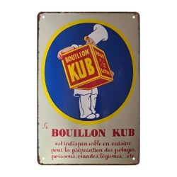 plaque métal bouillon kub