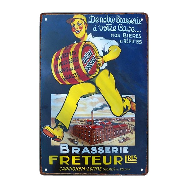 plaque-metal-brasserie-freteur plaque métal brasserie freteur