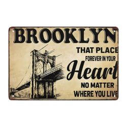 plaque métal brooklyn