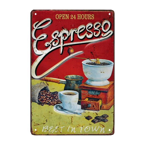 plaque-metal-cafe-espresso plaque métal café espresso