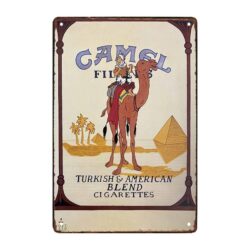 plaque métal camel