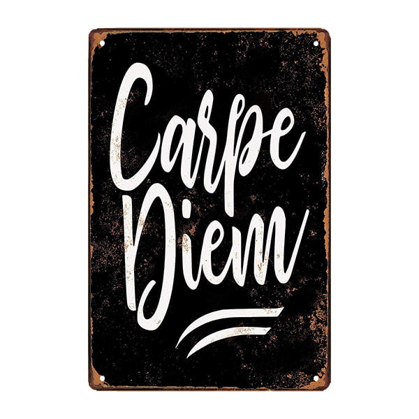 plaque-metal-carpe-diem plaque métal carpe diem