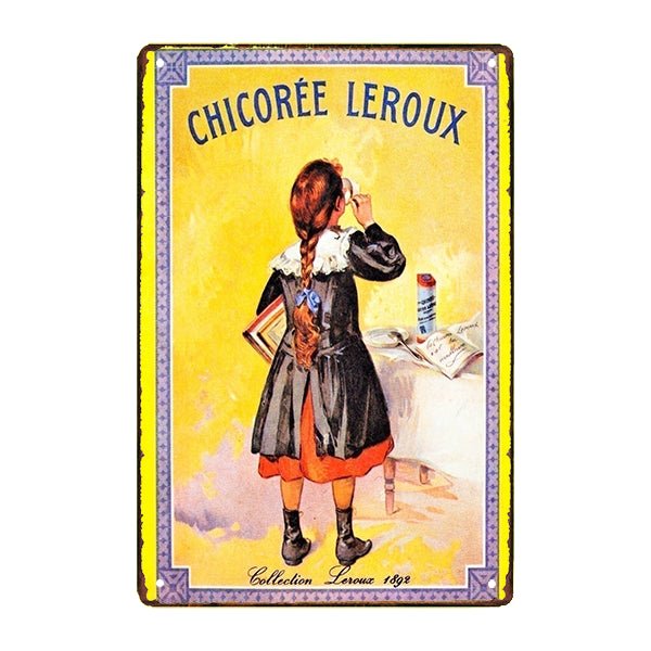 plaque-metal-chicoree-leroux plaque métal chicorée leroux