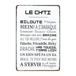 plaque métal ch'ti