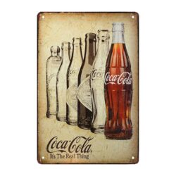 plaque métal coca cola