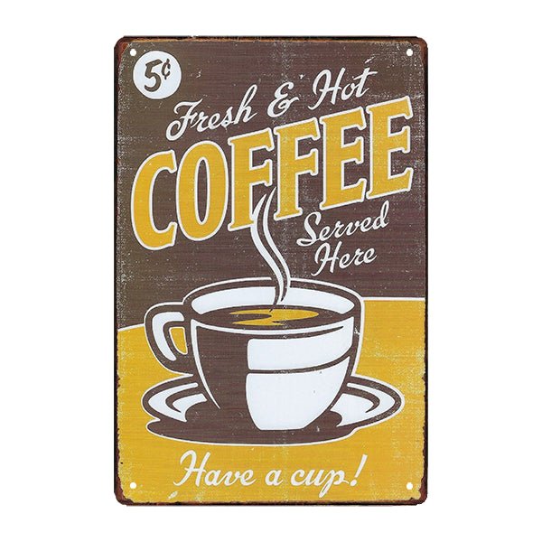 plaque-metal-coffee plaque métal coffee