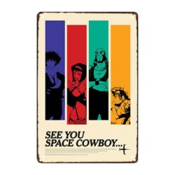 plaque métal cowboy bebop