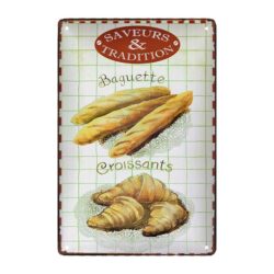 plaque métal croissant
