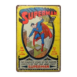 plaque métal dc comics