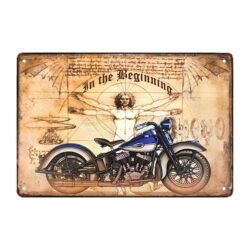 plaque métal de moto