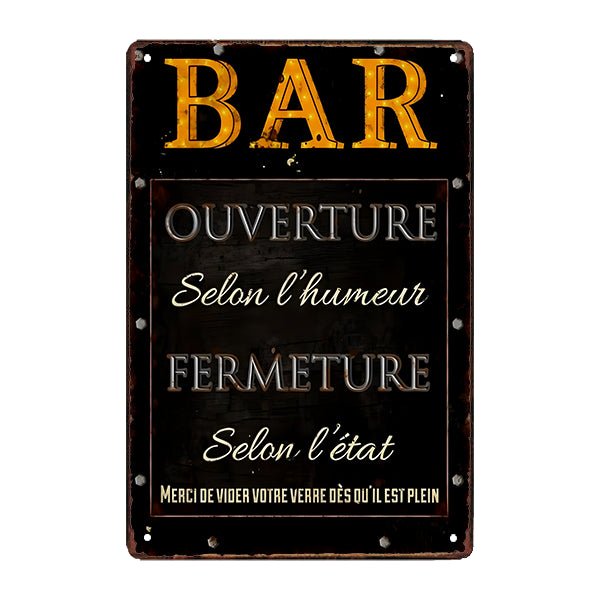 plaque-metal-deco-bar plaque métal déco bar