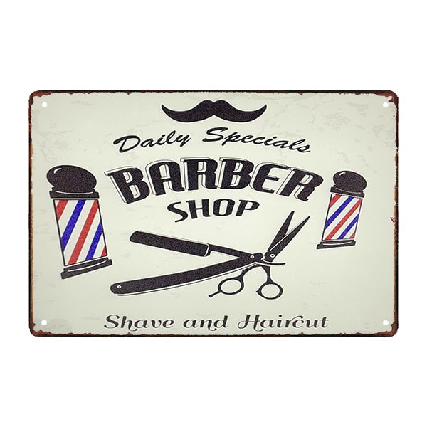 plaque-metal-deco-barber-shop plaque métal déco barber shop