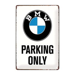 plaque métal déco bmw