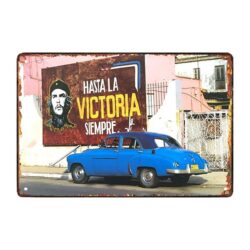 plaque métal déco cuba