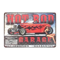 plaque métal déco de garage sexy