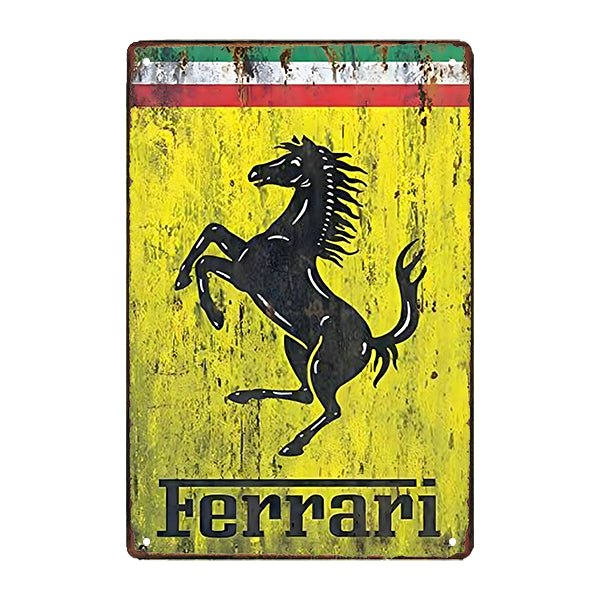 plaque-metal-deco-ferrari plaque métal déco ferrari