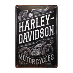 plaque métal déco moto harley davidson