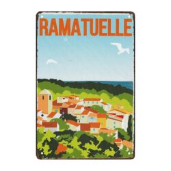 plaque métal déco ramatuelle