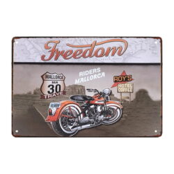 plaque métal déco vintage moto