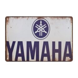 plaque métal déco yamaha