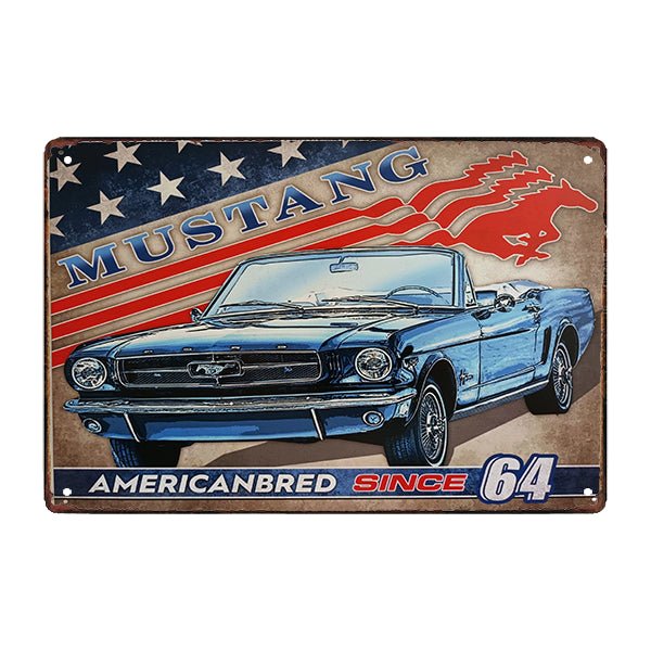 plaque-metal-decorative-ford-mustang plaque métal décorative ford mustang