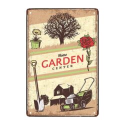 plaque métal décorative jardin