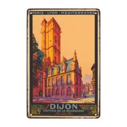 plaque métal dijon