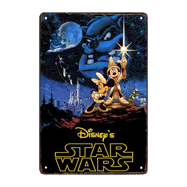 plaque-metal-disney-star-wars plaque métal disney star wars