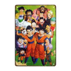 plaque métal dragon ball
