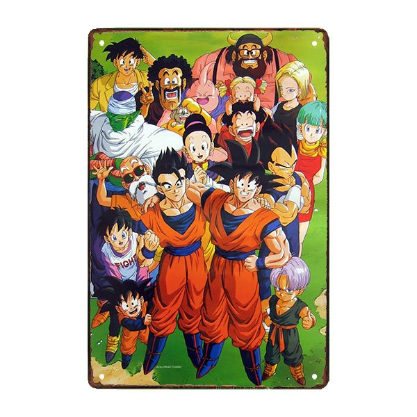 plaque-metal-dragon-ball plaque métal dragon ball