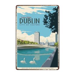 plaque métal dublin