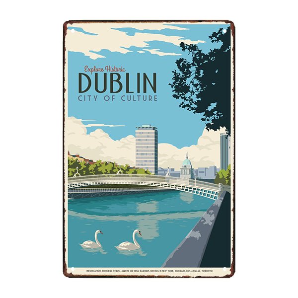 plaque-metal-dublin plaque métal dublin