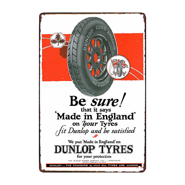 plaque-metal-dunlop plaque métal dunlop