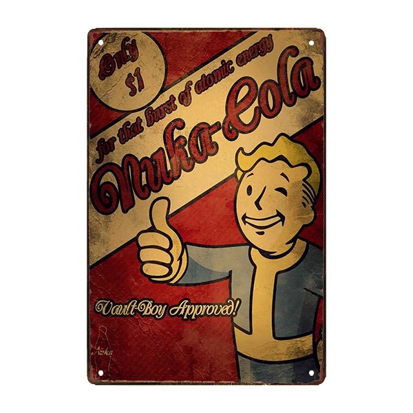 plaque-metal-fallout-jeux-video plaque métal fallout jeu vidéo