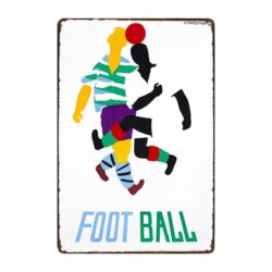 plaque métal foot