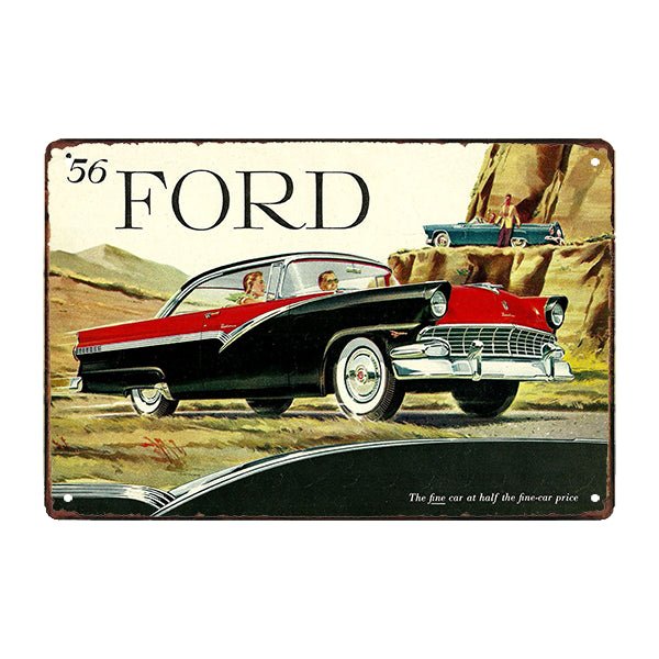 plaque-metal-ford-mustang-street plaque métal ford mustang street