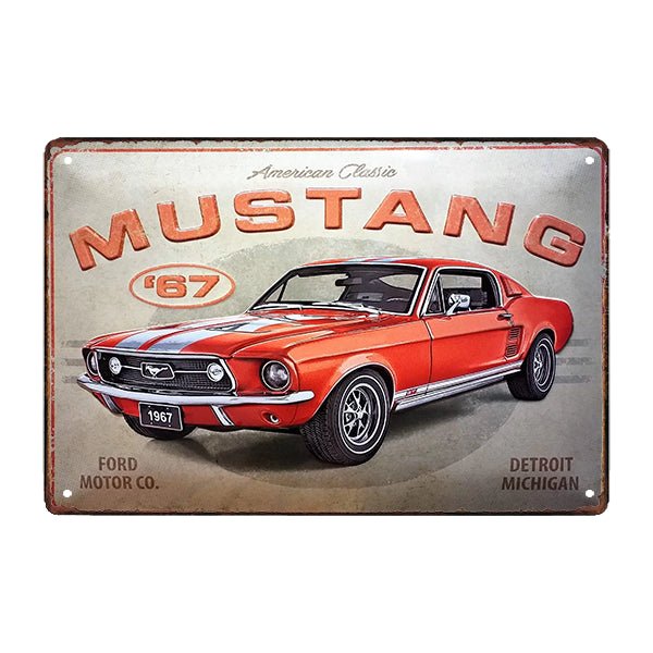 plaque-metal-ford-mustang plaque métal ford mustang