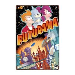 plaque métal futurama