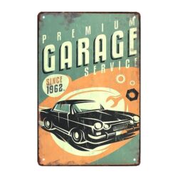 plaque métal garage