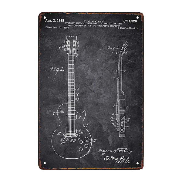 plaque-metal-gibson-les-paul plaque métal gibson les paul