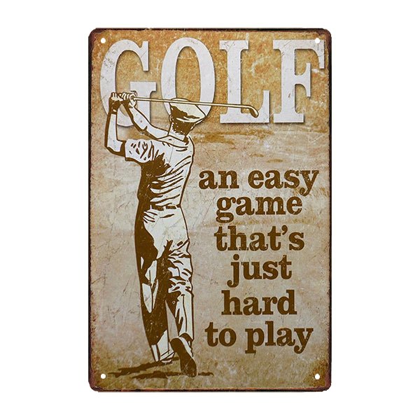 plaque-metal-golf plaque métal golf