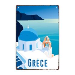 plaque métal grece